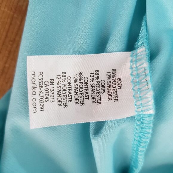 Marika Tek Small NWT Blue Curacao Short Sleeve Athletic Top - Picture 12 of 12